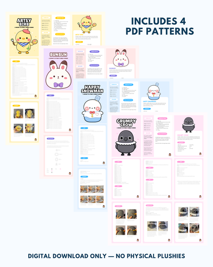 LADS PATTERN BUNDLE – 4 PDF Crochet Patterns