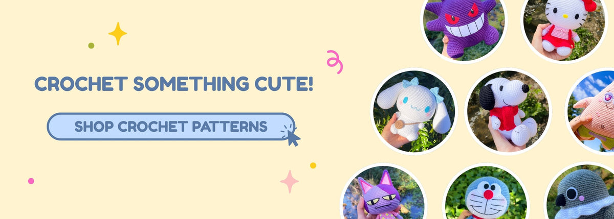 Shop cute crochet amigurumi patterns by Bubble Plushies!